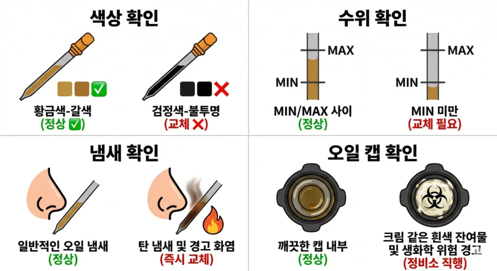 딥스틱 자가 점검 인포그래픽