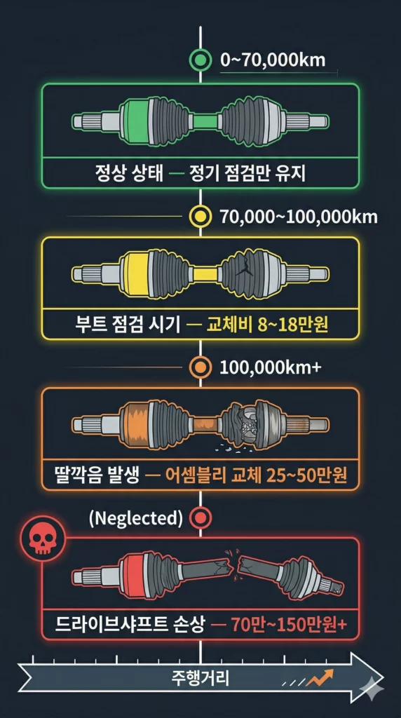 수명 단계 타임라인