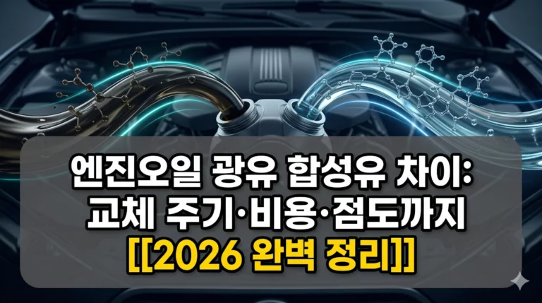 엔진오일 광유 합성유 차이 알아보기 대표 이미지