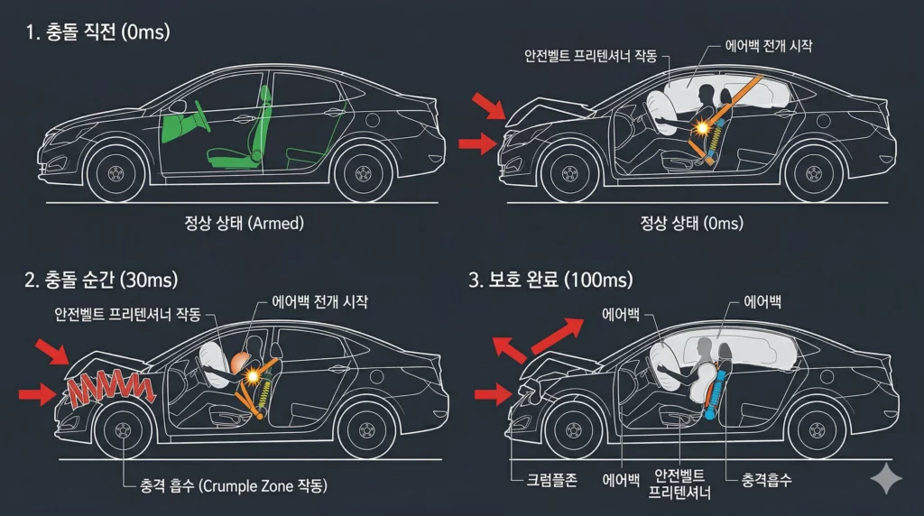 수동 안전장치 작동 시퀀스