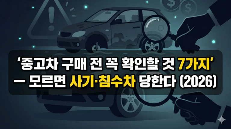 중고차 구매 알아보기 대표 이미지