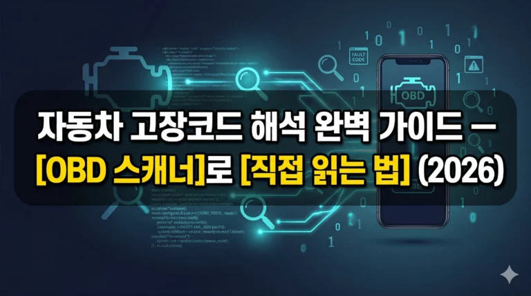 자동차 고장코드 해석 알아보기 대표 이미지