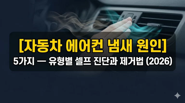 자동차 에어컨 냄새 원인 알아보기 대표 이미지