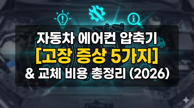 자동차 에어컨 압축기 고장 증상 알아보기 대표 이미지