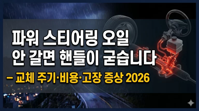 파워 스티어링 오일 알아보기 대표 이미지