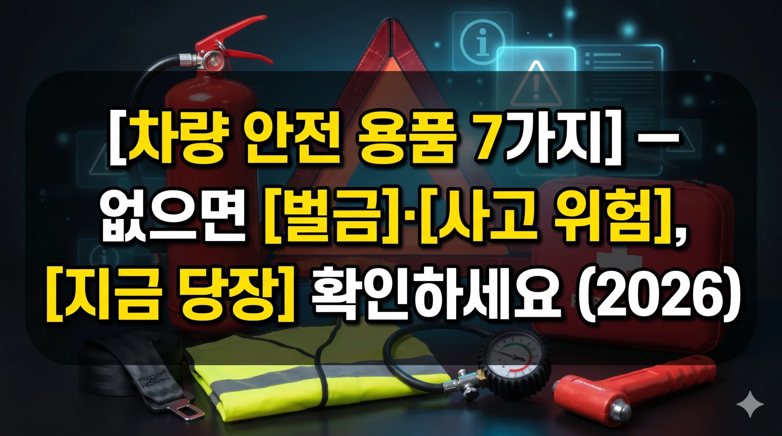 차량 안전용품 알아보기 대표 이미지