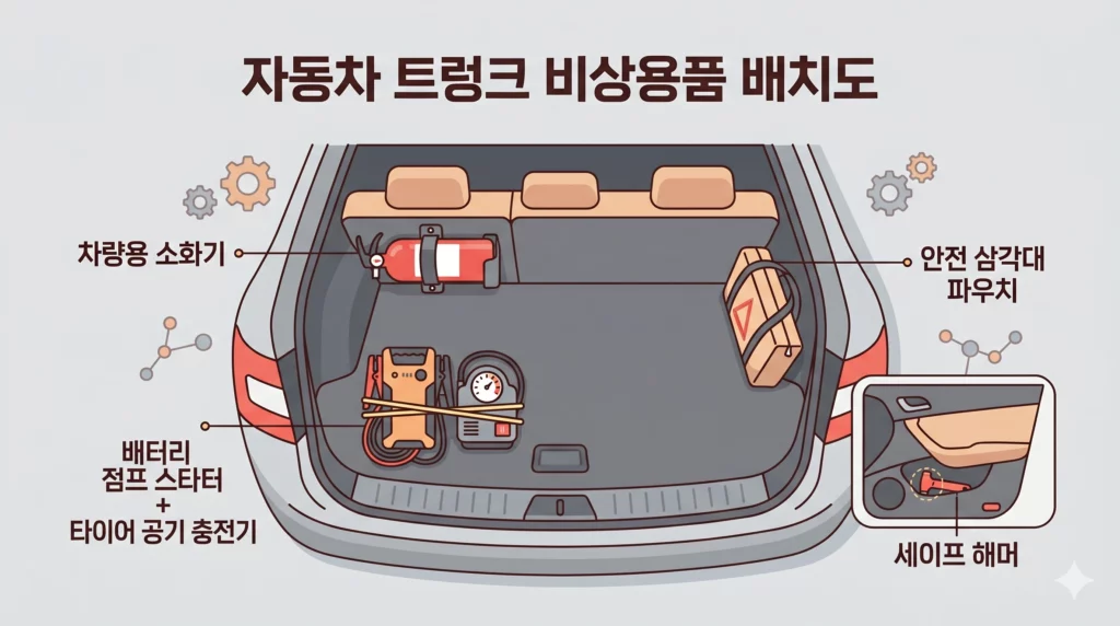 차량 트렁크 안전 용품 보관 가이드