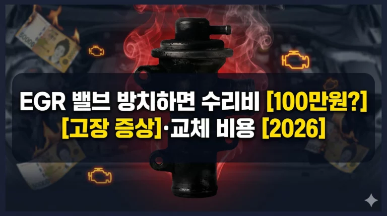 EGR 밸브 고장 증사 및 교체 비용 알아보기 대표 이미지