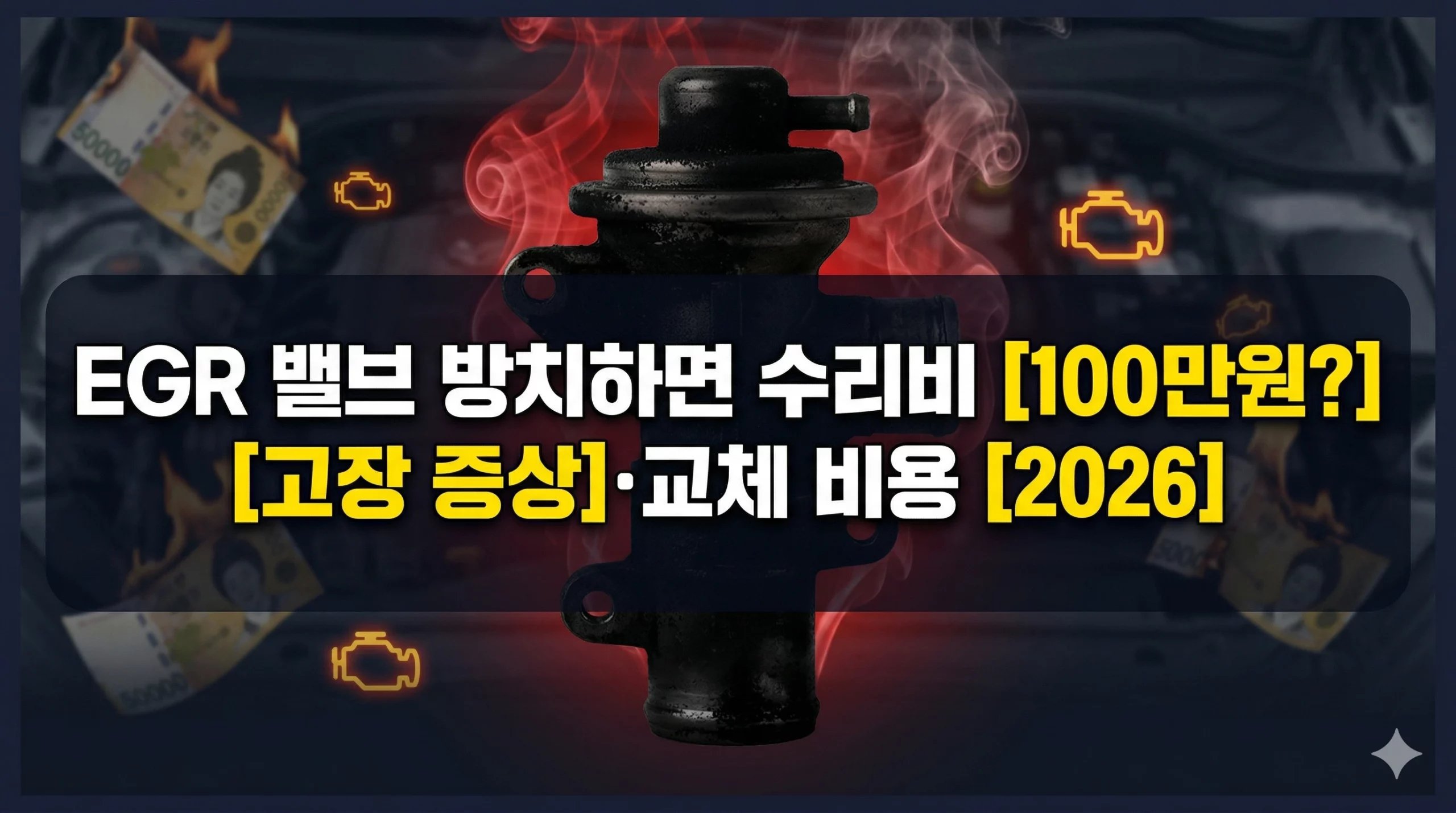 EGR 밸브 고장 증사 및 교체 비용 알아보기 대표 이미지