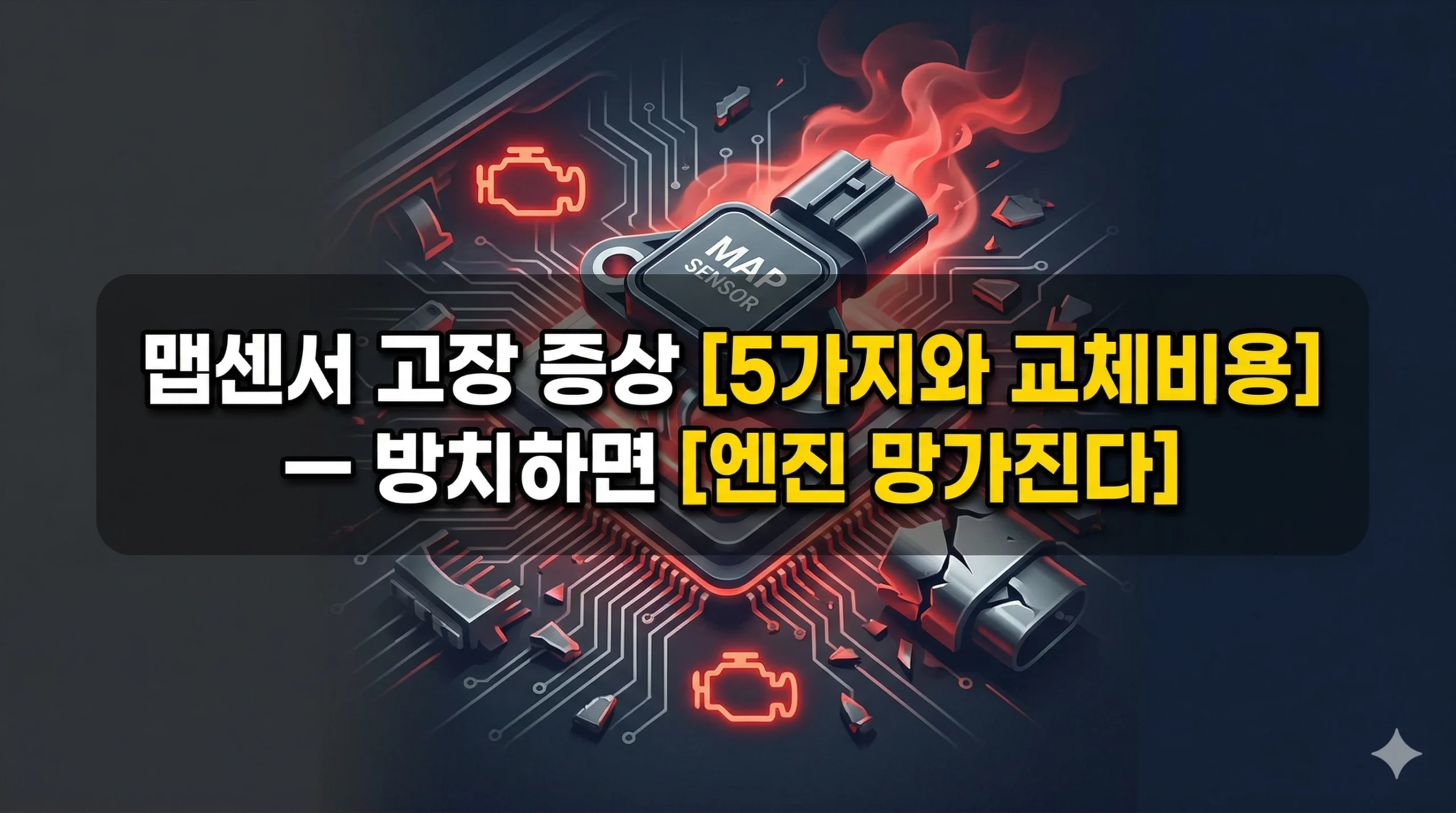 맵센서 고장 증상 알아보기 대표 이미지