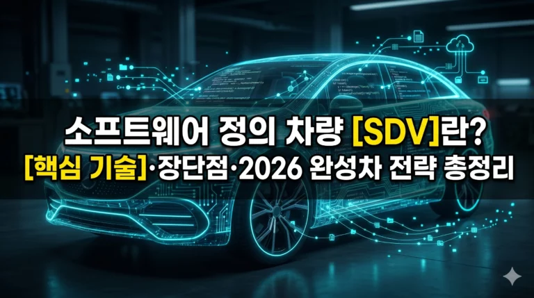 소프트웨어 정의 차량 SDV 알아보기 대표 이미지