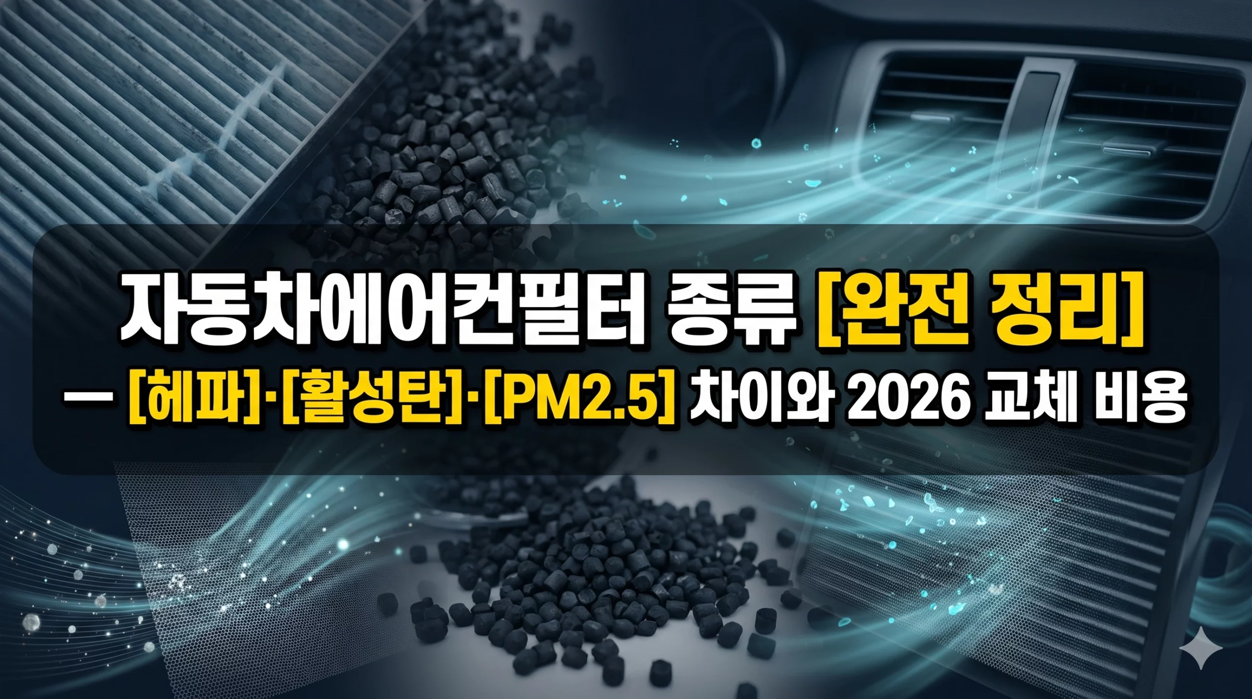 자동차 에어컨 필터 종류 알아보기 대표 이미지