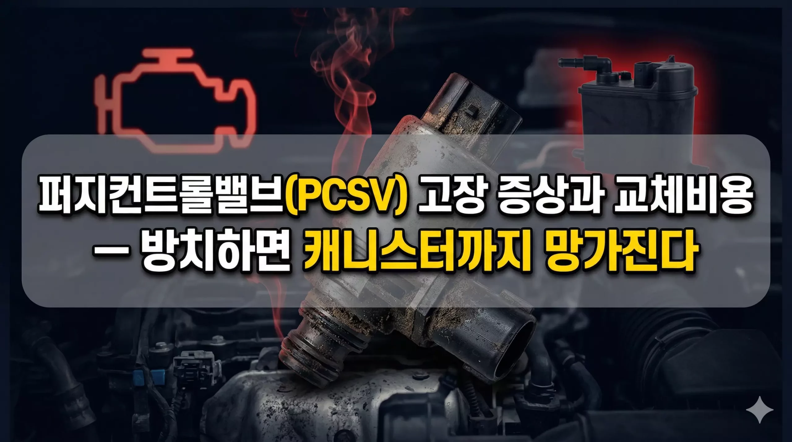 퍼지컨트롤밸브 PCSV 고장 증상과 교체비용 알아보기 대표 이미지