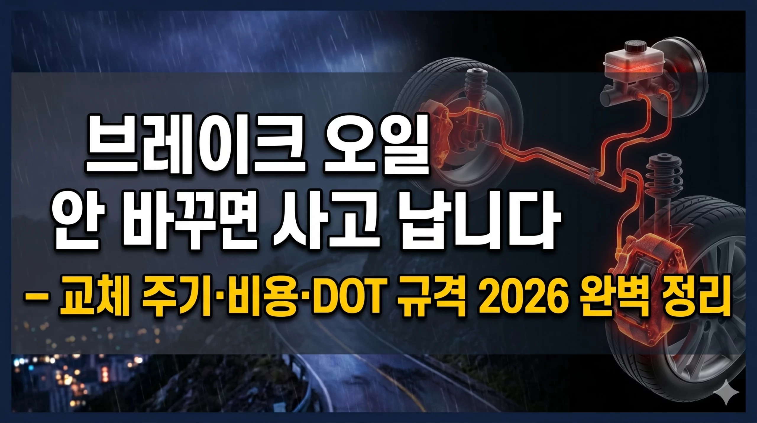 브레이크 오일 교체 주기 비용 알아보기 대표 이미지