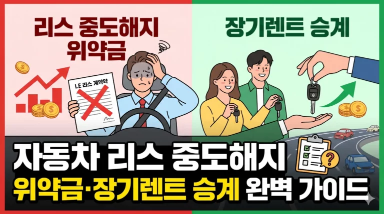 자동차 리스 중도해지 알아보기 대표 이미지