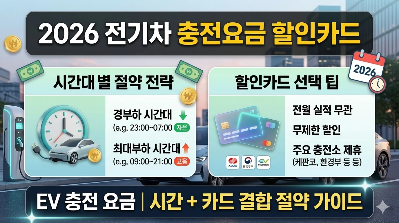 전기차 충전요금 할인카드 알아보기 대표 이미지