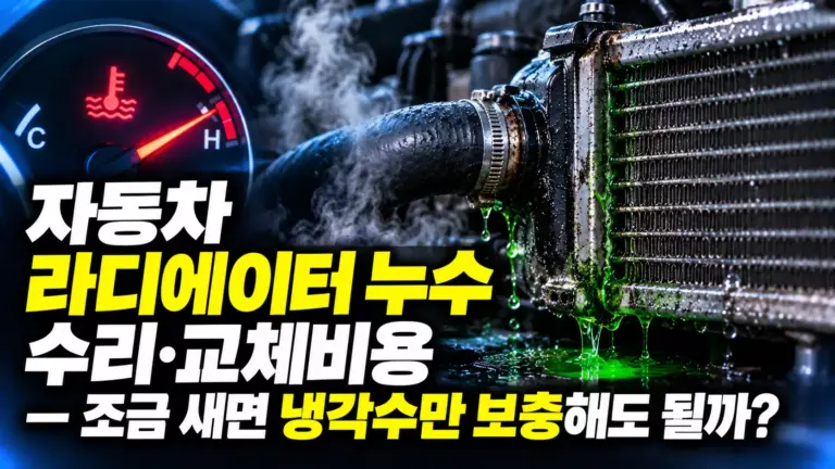 자동차 라디에이터 누수 수리·교체비용 알아보기 대표 이미지