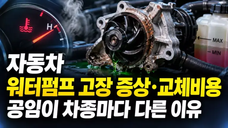 자동차 워터펌프 고장 증상·교체비용 알아보기 대표 이미지
