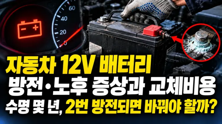 자동차 12V 배터리 방전·교체 가이드